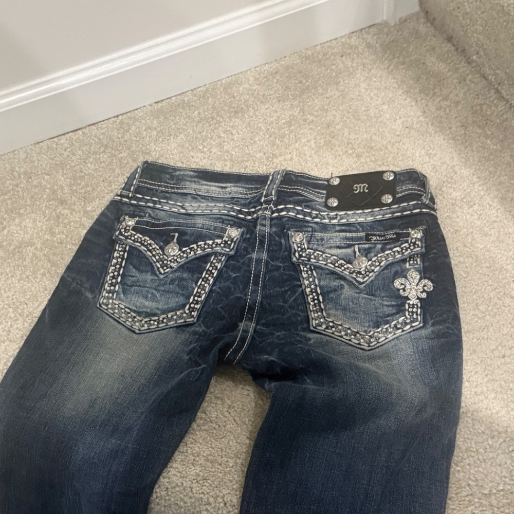 Buckle Boot Cut Jeans - Picture 3 of 5